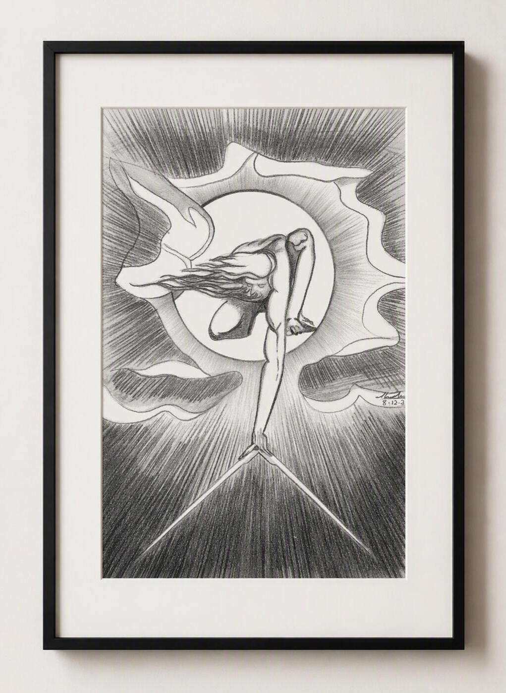 The Ancient of Days (after William Blake), Print, 29.7x21cm